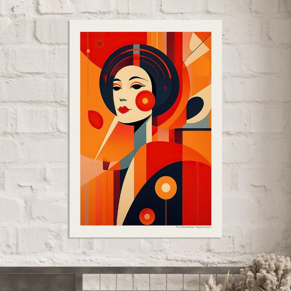 Bauhaus Lady No.1 — Geometric Art Print