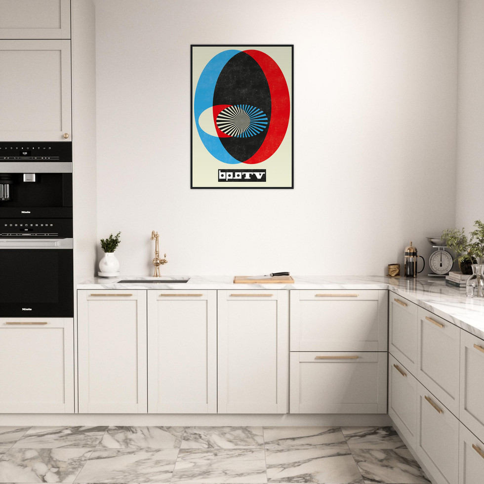 Soviet Constructive Geometric Mid-Century Modern Art Premium Matte Paper Poster
