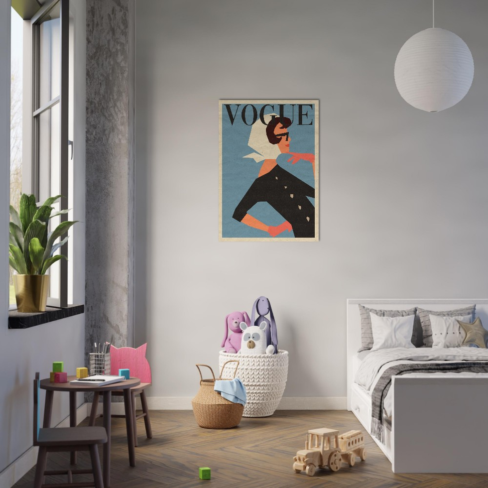 Retro Chic Fashionista Premium Matte Paper Poster - Iconic Style for Your Space