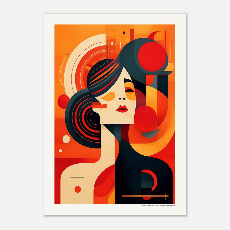 Circles & Sirens No. 5 — Art Deco Art Print