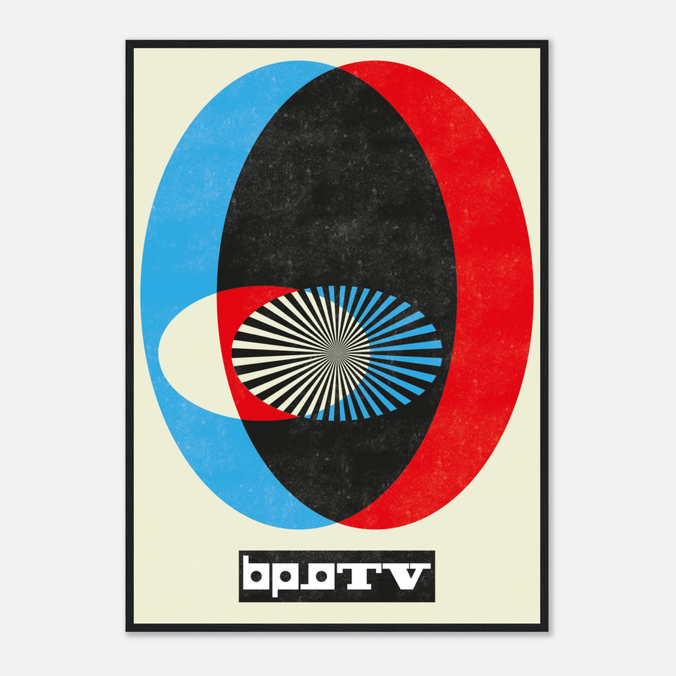 Soviet Constructive Geometric Mid-Century Modern Art Premium Matte Paper Poster