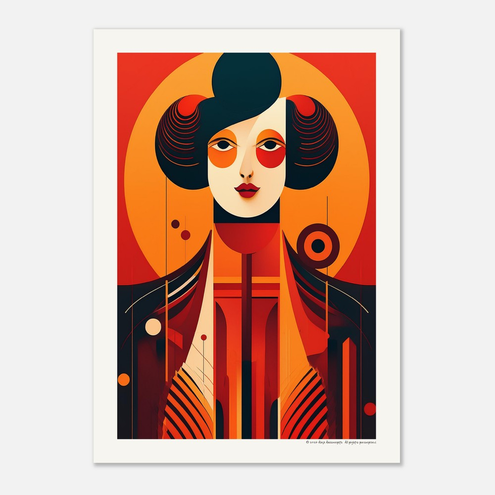 Circles & Sirens No. 4 — Art Deco Symmetry Print