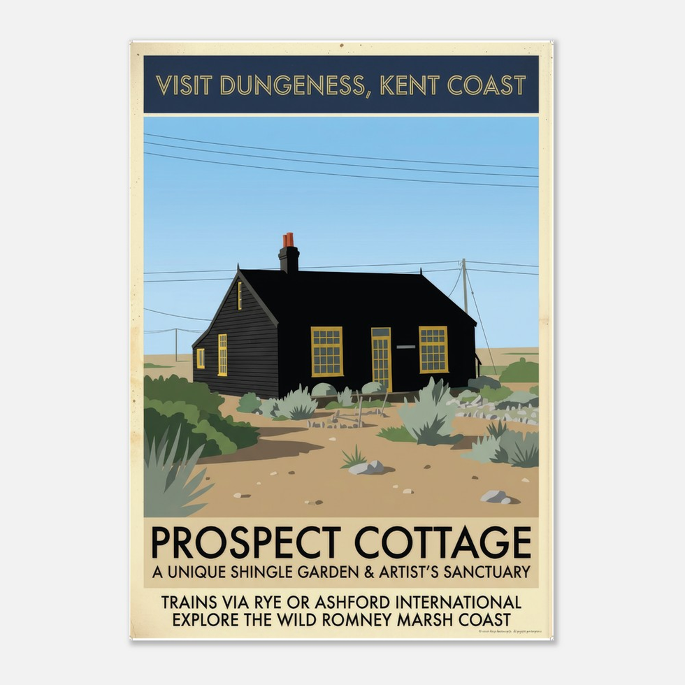 Visit Dungeness, Kent Coast - Vintage Travel Art Premium Matte Paper Poster