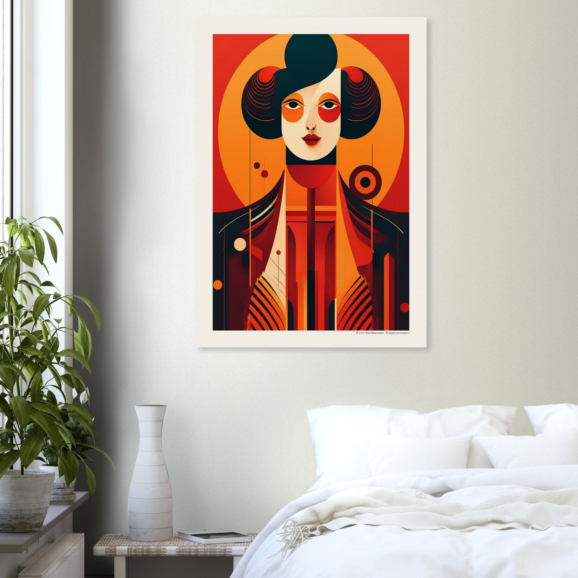Bauhaus Lady No.4 — Architectural Modernist Art Print