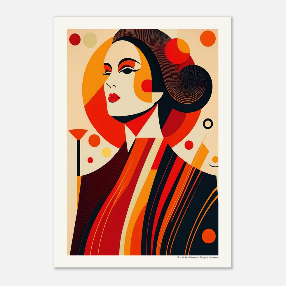 Circles & Sirens No. 3 — Art Deco Swirl Print