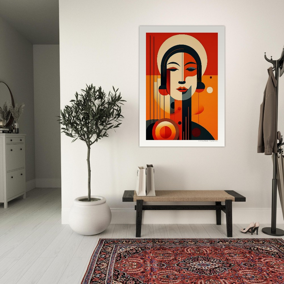 Circles & Sirens No. 6 — Art Deco Halo Print
