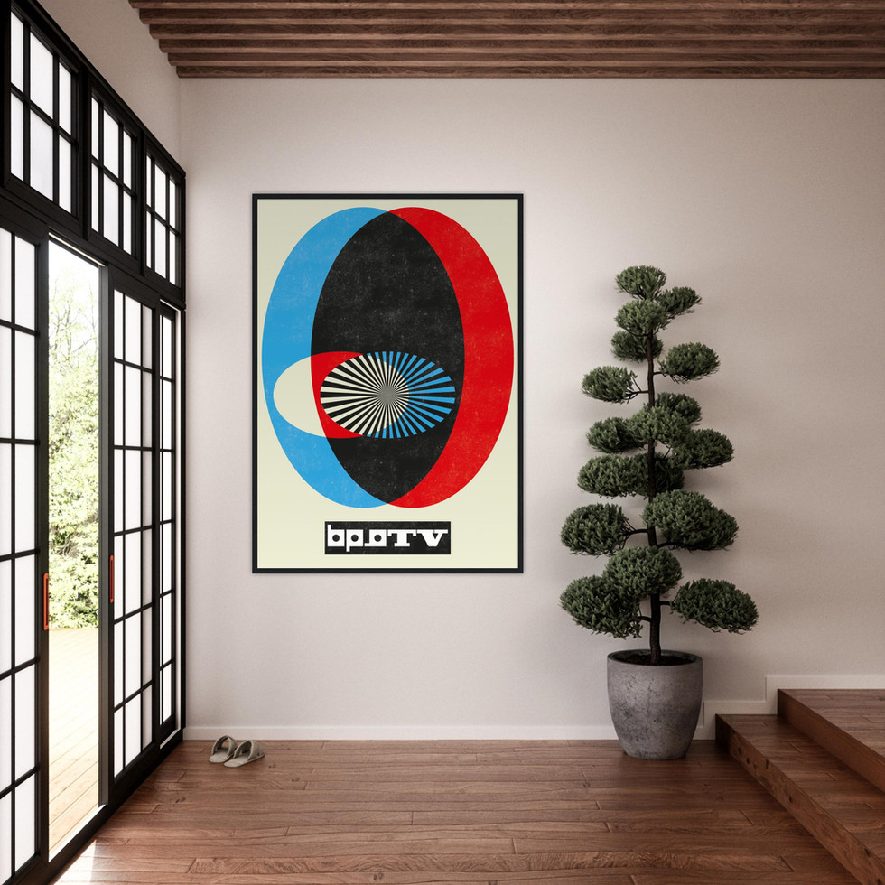 Soviet Constructive Geometric Mid-Century Modern Art Premium Matte Paper Poster