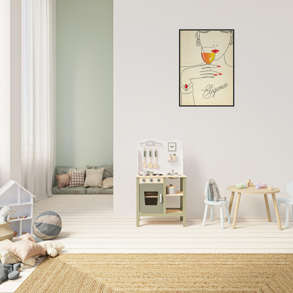 Vintage French "Élégance" Art Deco Style Premium Matte Paper Poster