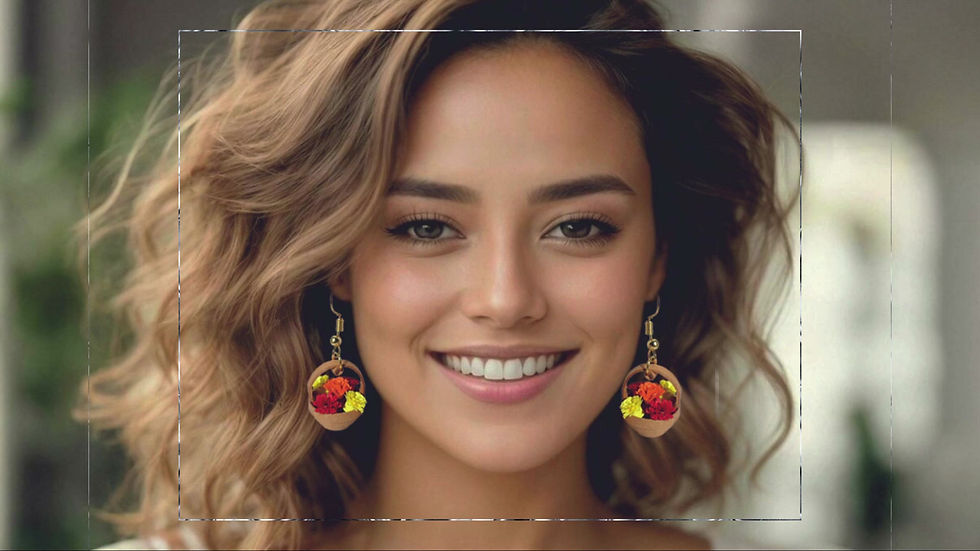 Thumbnail: Video of paper quilling earrings product presentation