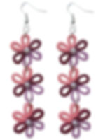 Multi colour paper quilling earrings by Designers Collection®