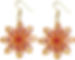 Yellow Red paper quilling earrings by Designers Collection®