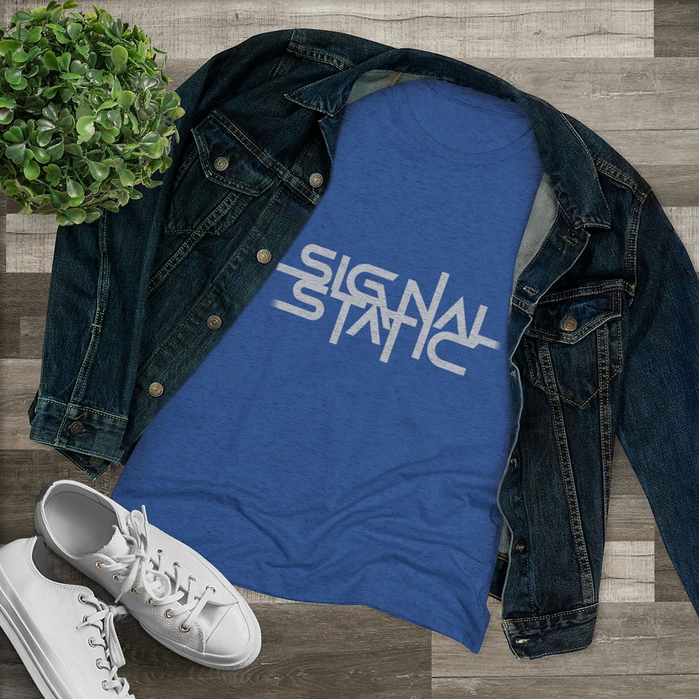 Thumbnail: Signal Static Stacked Logo Tee (Fitted)