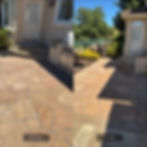 Walkway Before and After Power Wash