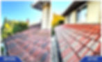 Tile Roof Before and After Power Wash