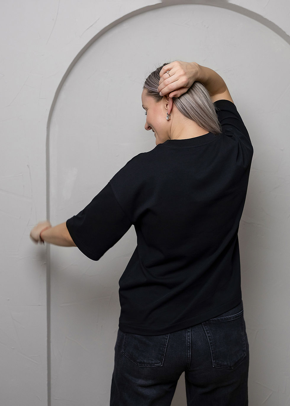 Thumbnail: Clicking Through - Heavyweight Oversized Unisex Tee BLACK