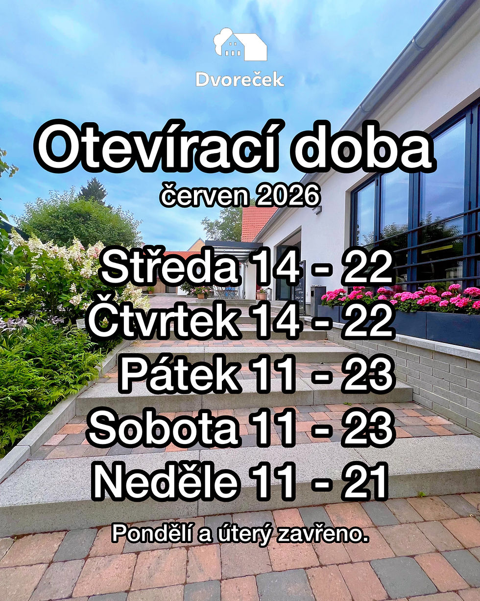 Letní menu a úprava otevírací doby!