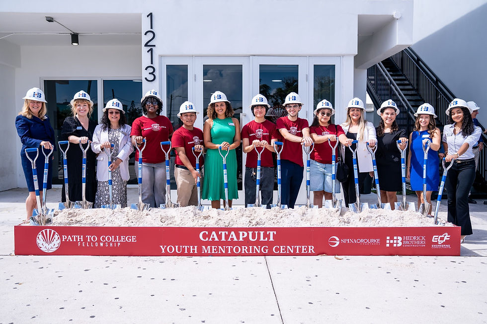 The Catapult Youth Mentoring Center Students and Staff