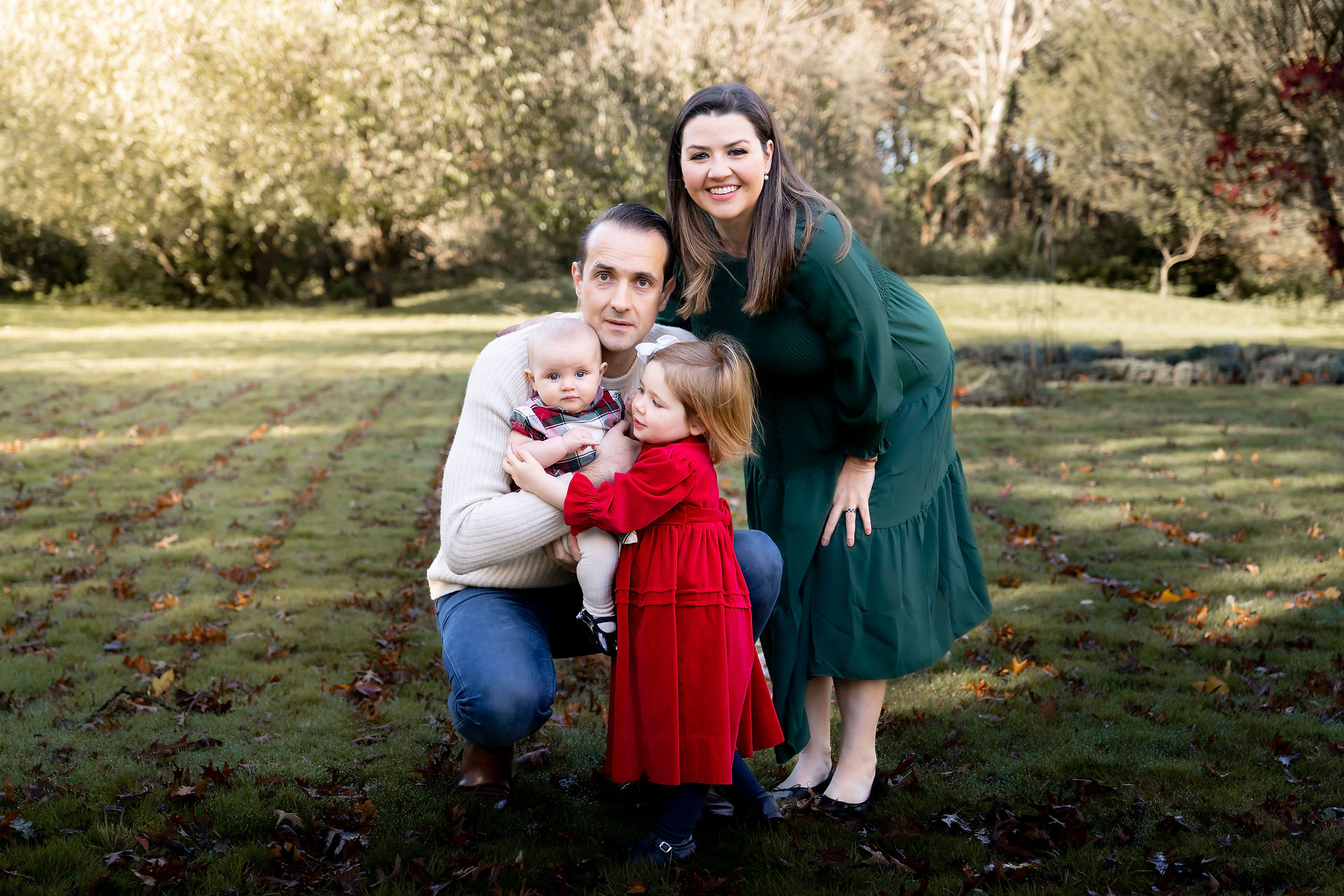 family photo shoot outdoors
