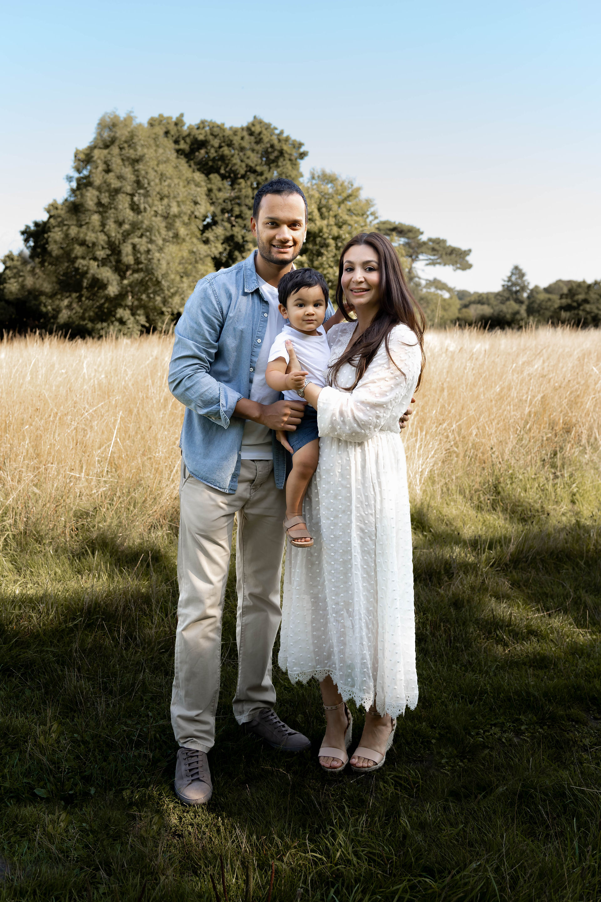 family photo shoot outdoors