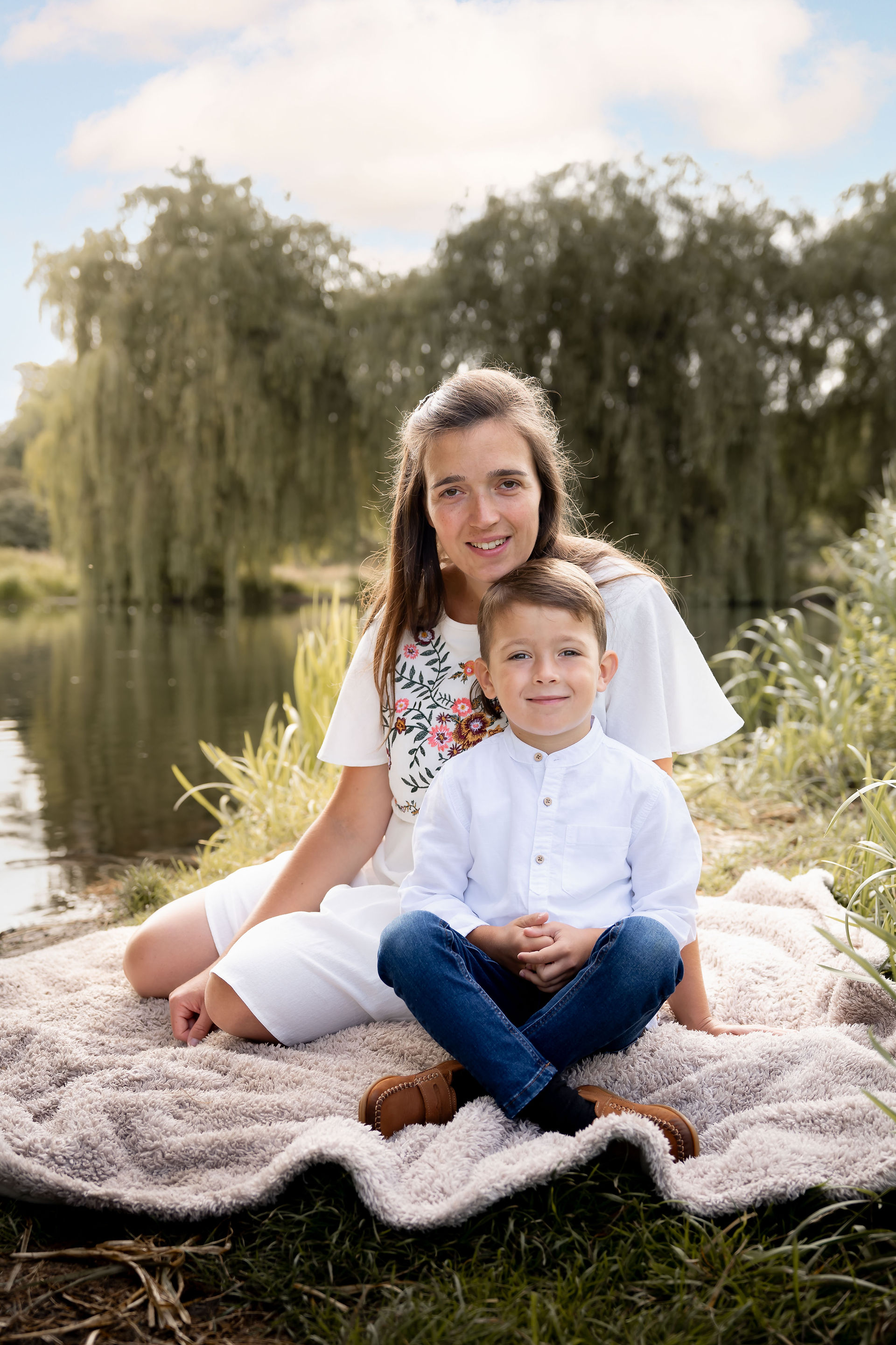 family photo shoot outdoors