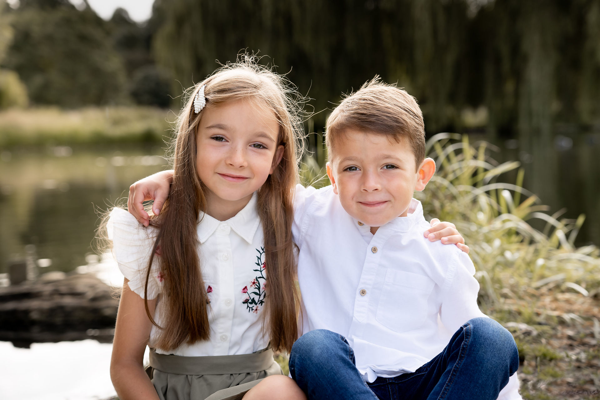 family photo shoot outdoors
