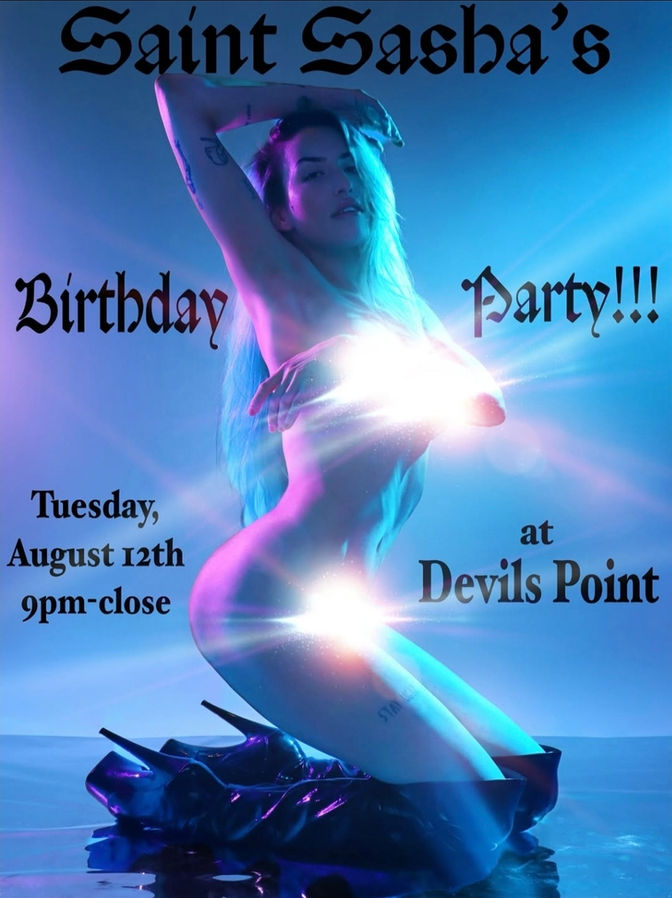 DEVILS POINT WEEKLY DANCER SCHEDULE • TUE, AUG 12TH - MON, AUG 18TH • 2025
