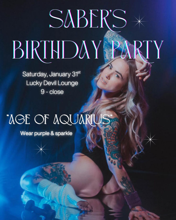 LUCKY DEVIL WEEKLY DANCER SCHEDULE • TUE, JAN 27TH - MON, FEB 2ND • 2026