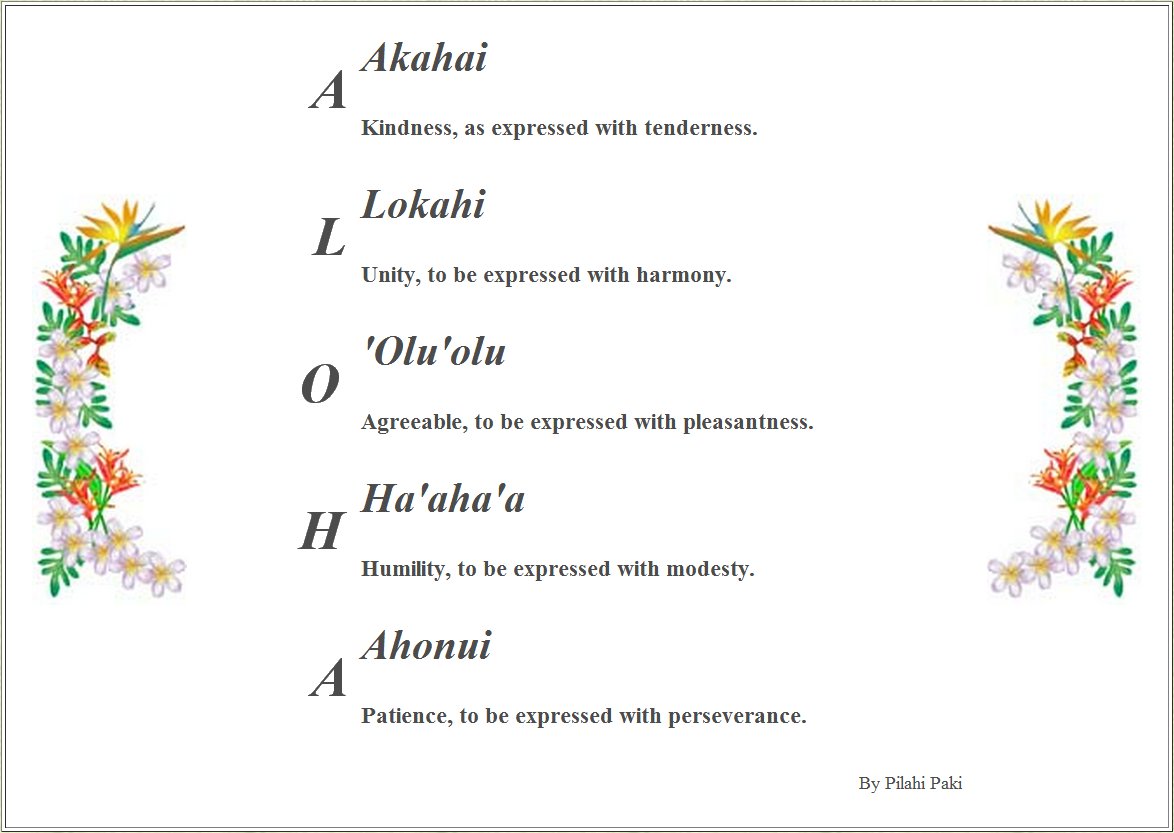 Aloha spirit