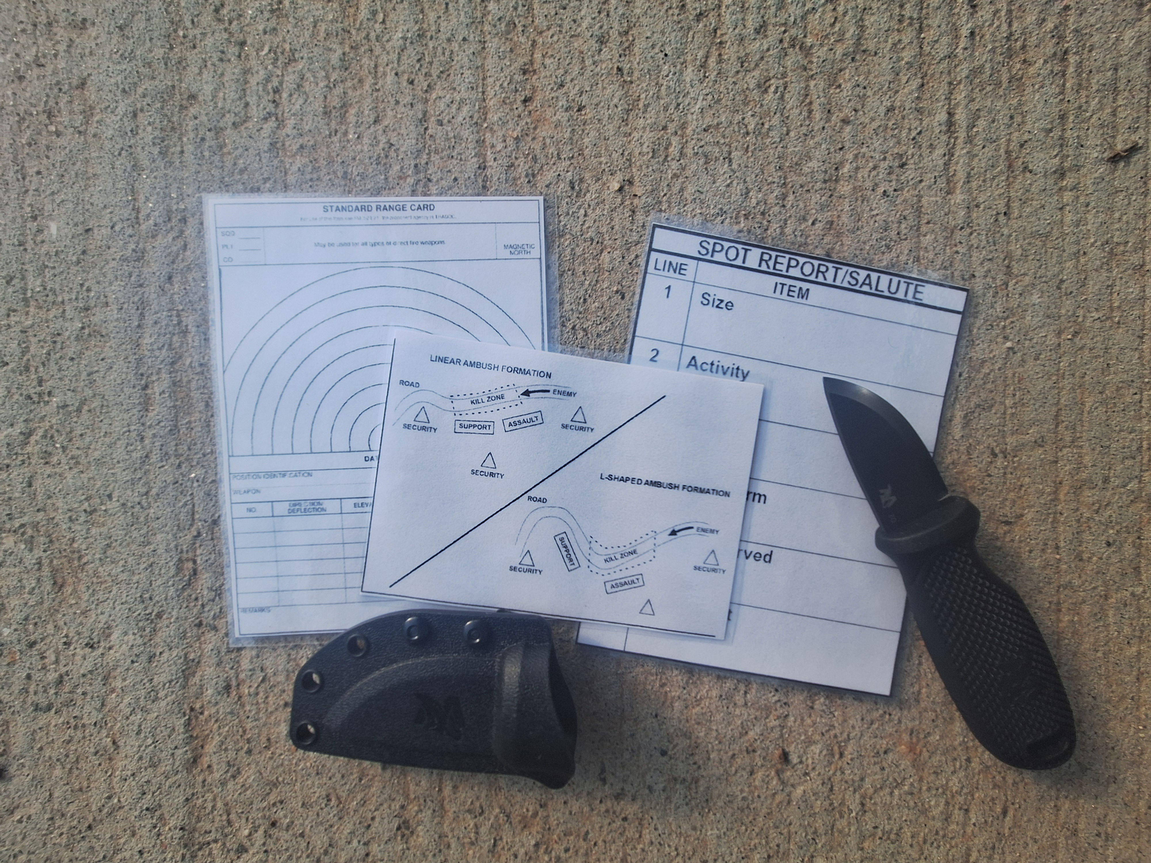 Civil Defender Recon cards.