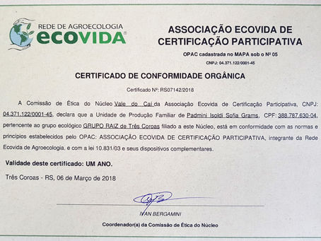 Agora estamos devidamente Certificados!