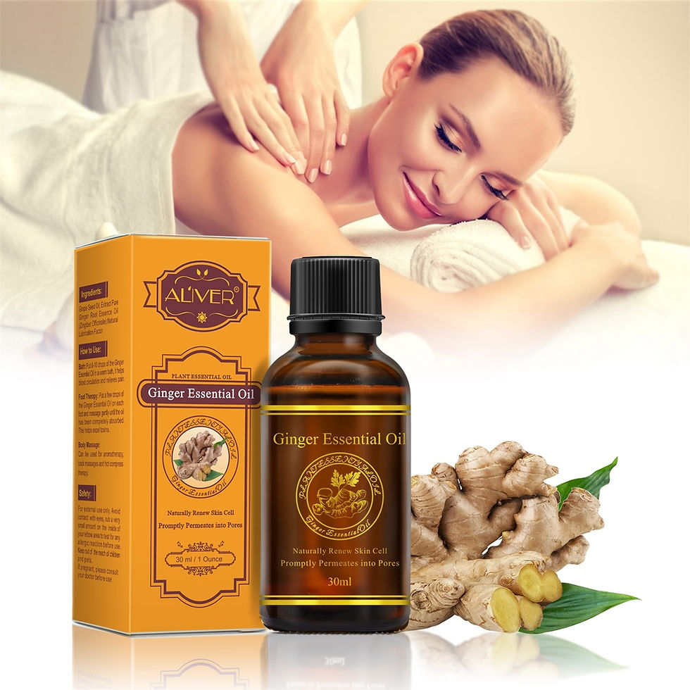 Óleo essencial de gengibre Aliver para massagem corporal