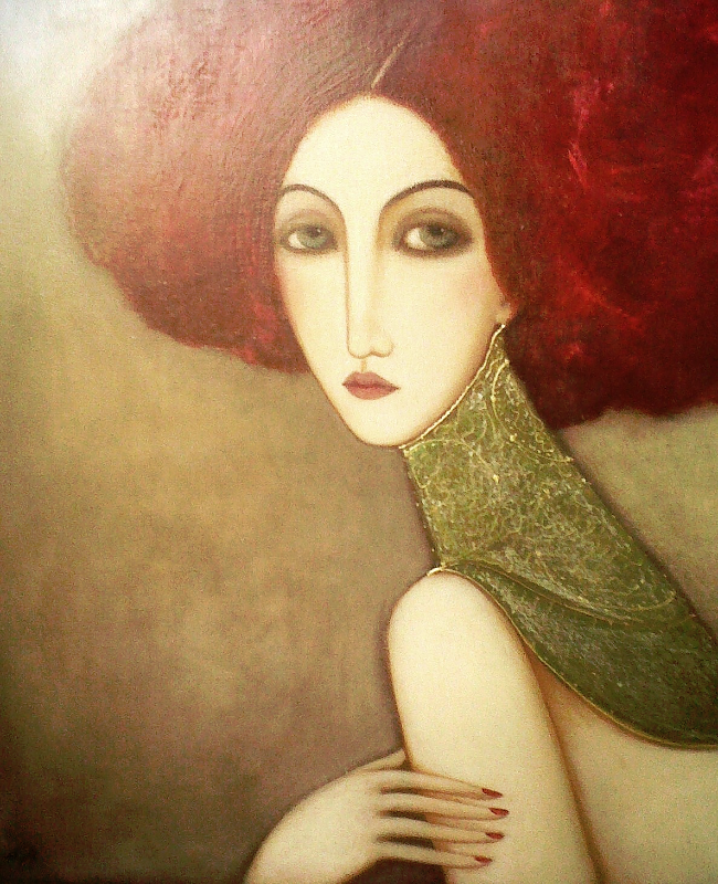 les cheveux rouges 