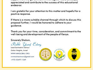 Rabbi Yosef Edery Empowering the Kenya Community with the Seven Noahide Laws