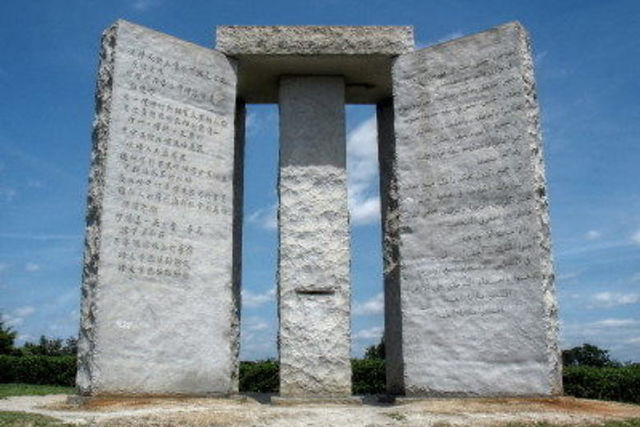 Photo: The Georgia Guide-stones. 