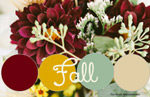 Fall wedding bouquet of burgundy dahlias, white roses, and sunflowers wedding Firestone Country club