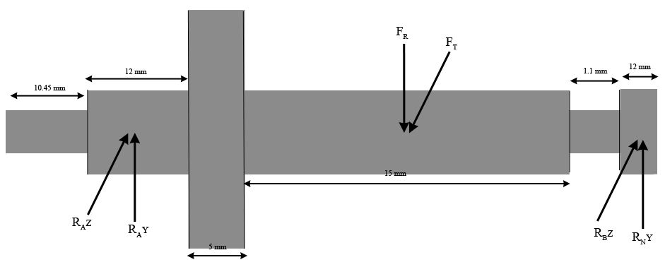 Gear Shaft Free Body Diagram
