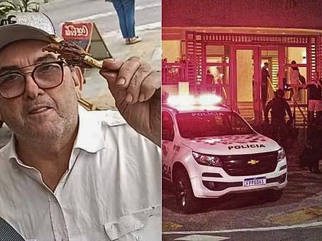 Empresário é morto após ameaçar filhas e trocar tiros com a PM no litoral de SP.