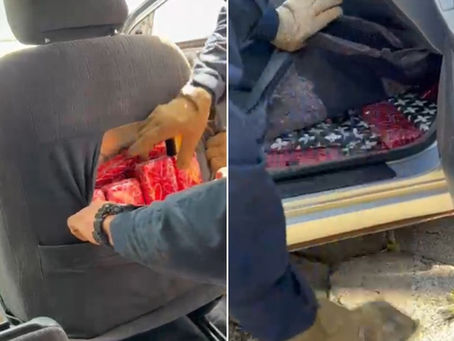 Casal do Paraguai é preso em rodovia de SP com maconha escondida dentro do banco do carro