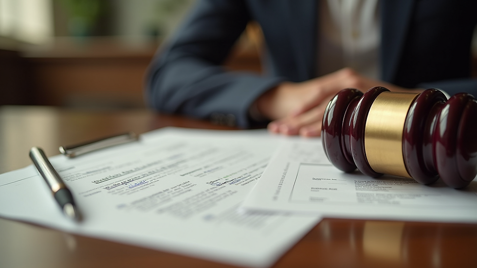 Close-up view of legal documents and Supreme Court case files