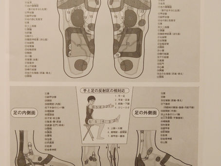 足裏チェック表お渡ししてます。