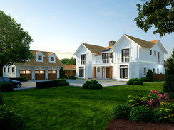 Front View of Residential Exterior Rendering