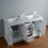 Thumbnail: Ariane 60" White Double Vanity Dual Sinks