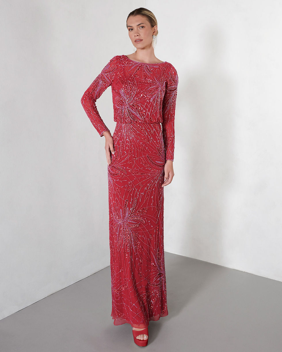 Thumbnail: Rosa Clara Beaded Long Dress