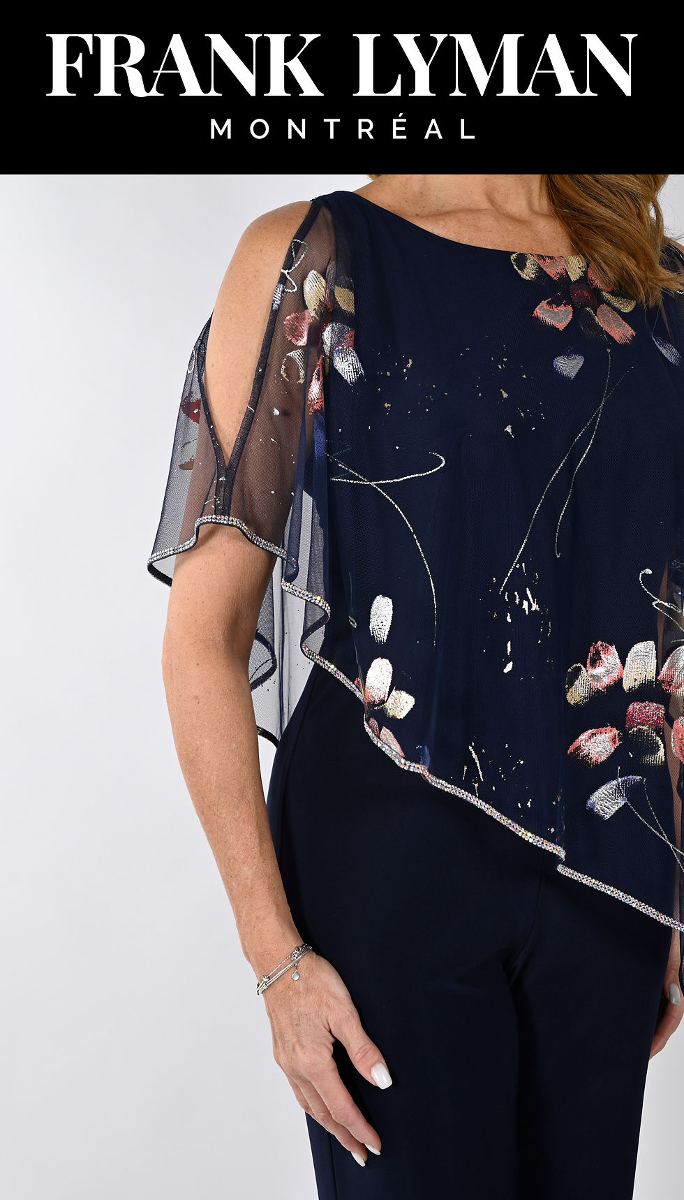 Frank Lyman Diamante  Strap Jumpsuit