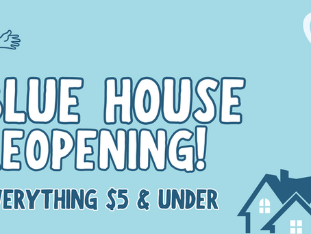 Welcome Back to our Blue Shop!