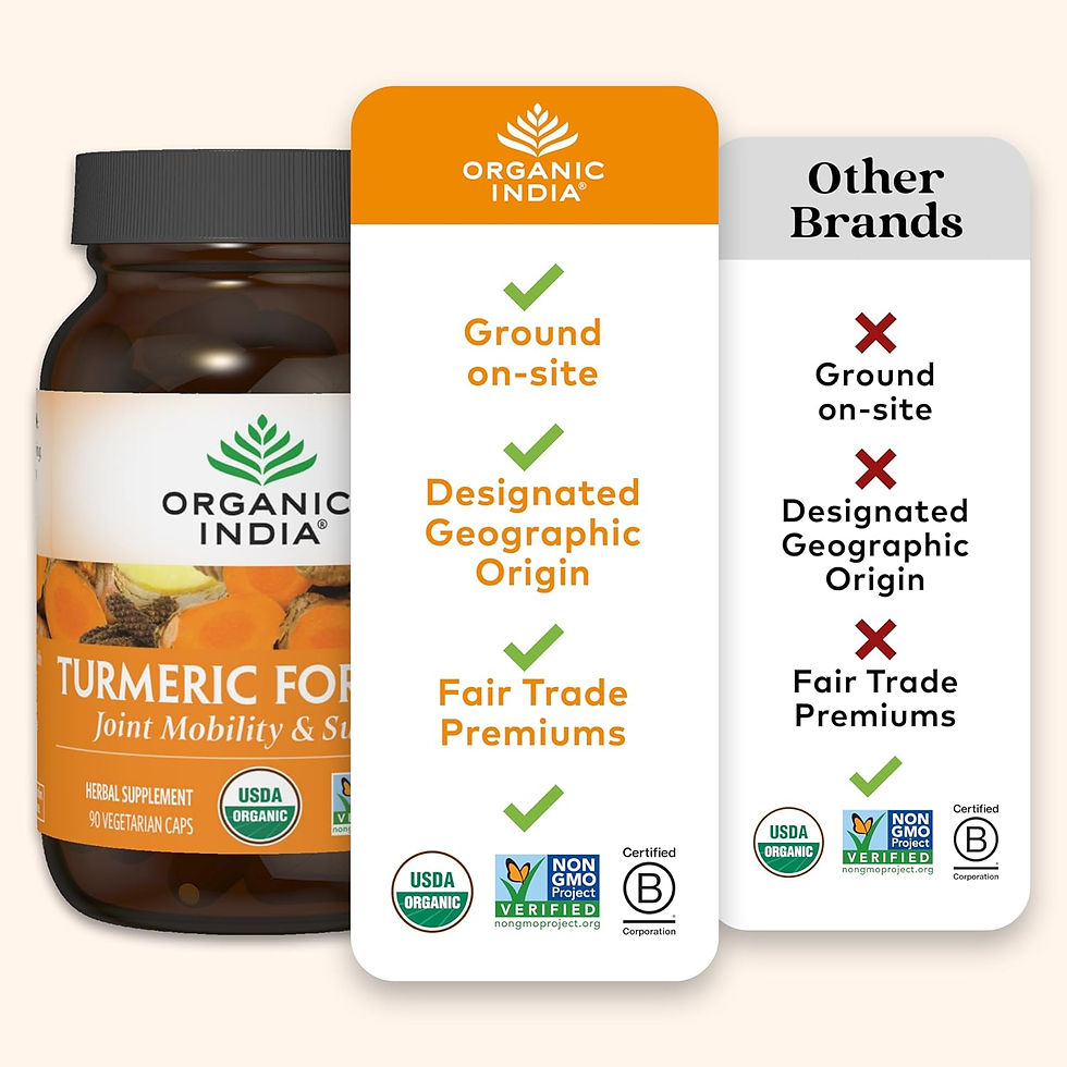 Thumbnail: ORGANIC INDIA Turmeric Curcumin with Black Pepper - Organic Turmeric Supplement