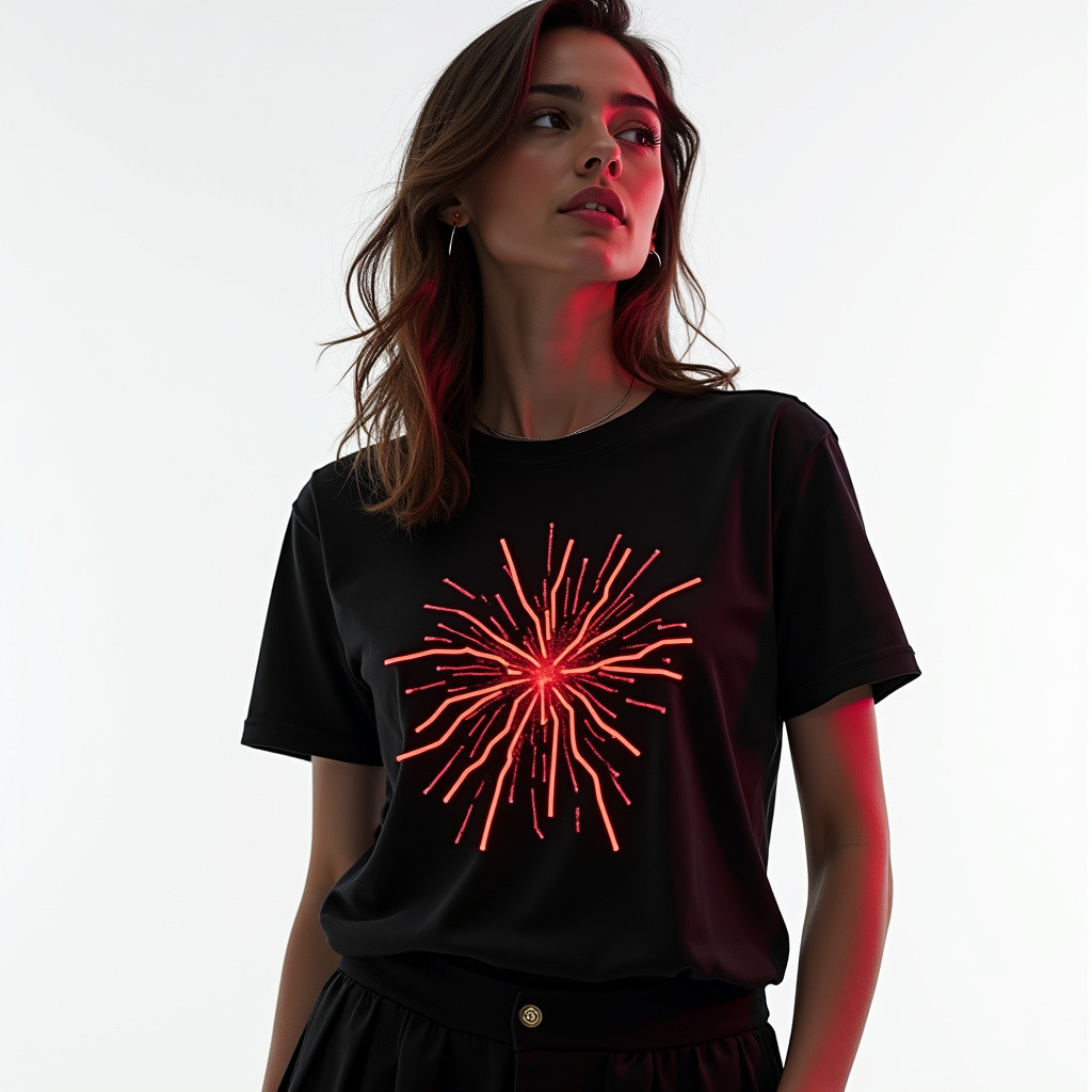 Camiseta Neon Carmesim