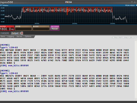 Krypto500 | HF decoding software | HF decoder software | digital signals decoder software | SIGINT | COMINT software | SIGINT software | signal decoding software | signal decoder software | COMINT | bit stream analysis software | SIGINT tools | SIGINT solutions | COMINT system | signal decoder | signals intelligence | SIGINT system | modem classification software | tactical SIGINT | VITA49 | VITA49.2 | MidasBlue | digital signal demodulation | communications intelligence | signals decoder algorithms