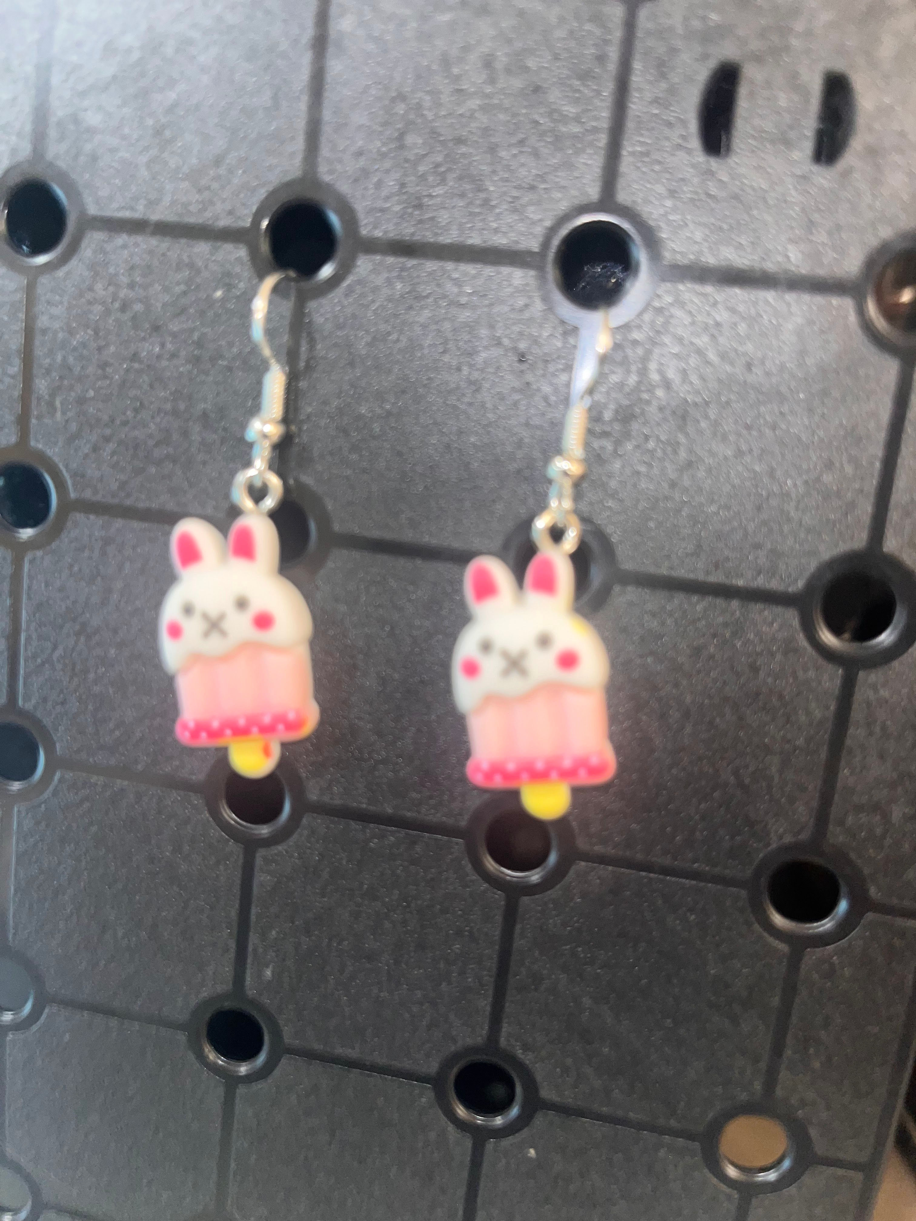 Bunny Popsicle earrings 