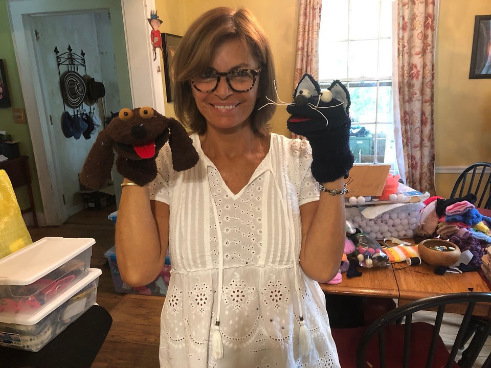 Sock puppets & me!